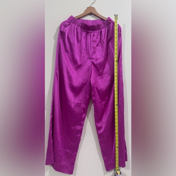 Daily Drills Fuchsia Satin Pants - Picture 8 of 11